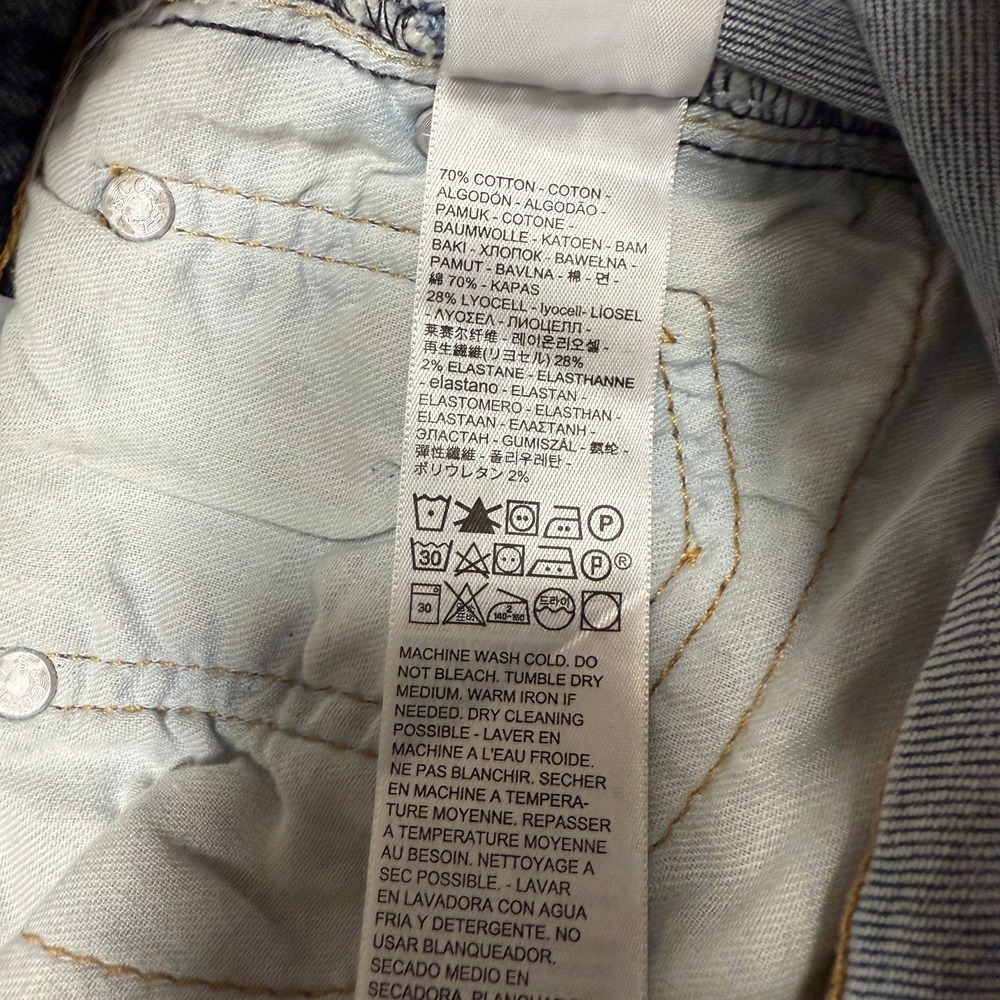 Levis Mens 511 Slim Fit Tapered Leg Jeans W30 L32 Light Wash Distressed Denim - Picture 6 of 16